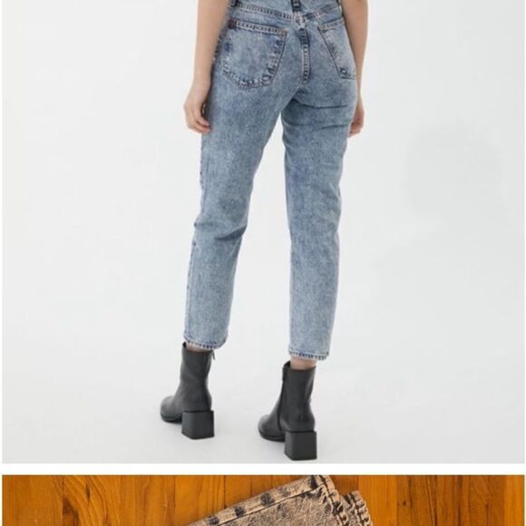 BDG Urban Outfitters Acid Wash High Rise Slim Straight Jeans Size 24 - Picture 4 of 11